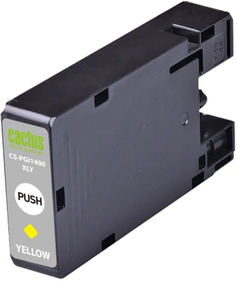 Картридж струйный Cactus CS-PGI1400XLY PGI-1400 желт.пигм. (12мл) для Canon MB2050/MB2350/MB2040/MB2340