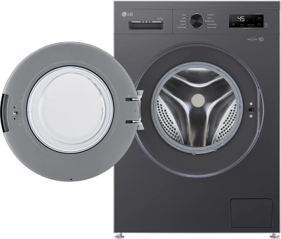 Стиральная машина LG F2Y1WS6J класс: A загр.фронтальная макс.:6.5кг темно-серый инвертер