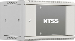Шкаф коммутационный NTSS Премиум (NTSS-W6U6060GS-2) настенный 6U 600x600мм пер.дв.стекл 60кг серый 500мм 19.5кг 220град. 370мм IP20 сталь