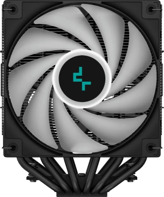 Устройство охлаждения(кулер) Deepcool AG620 Digital Bk ARGB Soc-AM5/AM4/1200/1700/1851 черный/белый 4-pin 29.4dB Al+Cu LCD 260W 1370gr Ret (R-AG620-BKADMN-G-2)