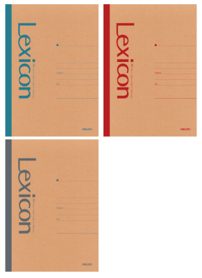 Тетрадь Deli 23211 A5 80л линейка ассорти