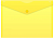 Конверт на кнопке Бюрократ -PK804A5YEL A5 пластик 0.18мм желтый