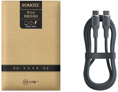 Кабель Romoss CB3038 1746960 ver2.0 USB (m)-USB Type-C (m) 1.2м черный