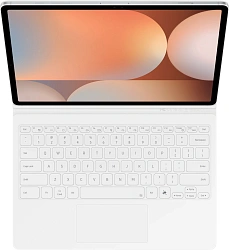 Чехол-клавиатура Samsung для Samsung Galaxy Tab S9+/S9 FE+/S10+ Book Cover Keyboard поликарбонат/полиуретан белый (EF-DX825UWRGRU)