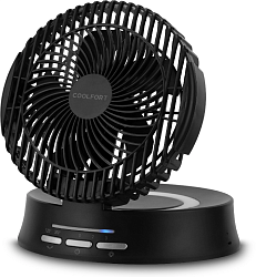 Вентилятор настольный Coolfort CF-2000 скоростей:3 черный
