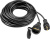 Удлинитель силовой Stayer 55026-20 3x1.5кв.мм 1розет. 20м КГ без катушки черный