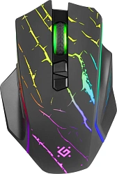 Мышь Defender Uran GM-503 черный оптическая 3200dpi беспров. USB для ноутбука 7but (52503)