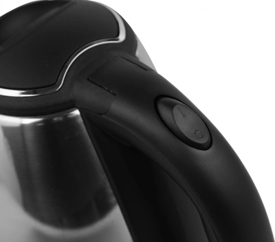 Чайник электрический Supra KES-1802S 1.8л. 1500Вт нержавеющая сталь/черный корпус: металл/пластик (12951)