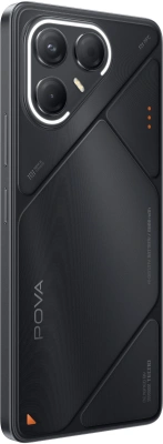 Смартфон Tecno POVA 7 5G 256Gb 8Gb черный моноблок 3G 4G 6.8" 1080x2460 Android 14 50Mpix 802.11 a/b/g/n/ac NFC GPS GSM900/1800 Protect