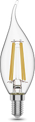Лампа филам. Gauss Filament 11Вт цок.:E14 свеча 220B св.свеч.бел.теп. CF35 (упак.:1шт) (104801111)