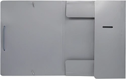 Папка на резинке Silwerhof Eco SE-PR04GREY A4 пластик 0.5мм кор.15мм серый