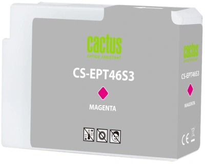 Картридж струйный Cactus CS-EPT46S3 T46S3 пурп.пигм. (30мл) для Epson SureColor SC-P700
