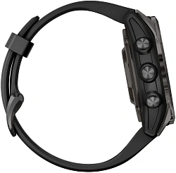 Смарт-часы Garmin Epix Pro Gen 2 Sapphire 30.4мм 1.2" AMOLED корп.черный рем.черный (010-02802-15)