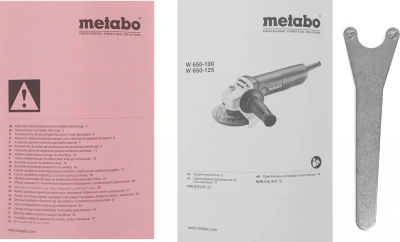 Углошлифовальная машина Metabo W 650-125 650Вт 11000об/мин рез.шпин.:M14 d=125мм (603602010)