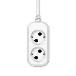 Сетевой удлинитель Buro BU-PSL2.1/W 1.5м (2 розетки) белый (пакет ПЭ)