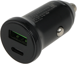 Автомобильное зар./устр. Wiiix UCC-7-2-11 18W 3.1A+3A (PD+QC) USB-C/USB-A универсальное черный