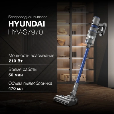 Пылесос Hyundai HYV-S7970 500Вт серый/синий