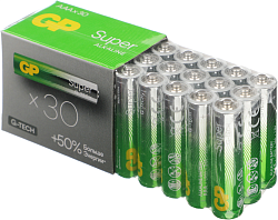 Батарея GP Super Alkaline 24AA21-2CRSWC30 AAA (30шт) спайка