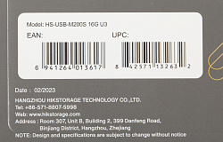 Флеш Диск Hikvision 16GB M200S Hiksemi HS-USB-M200S/16G/U3 USB3.0 серебристый/черный
