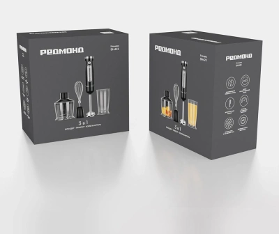 Блендер погружной Редмонд BH423 1200Вт черный/серебристый