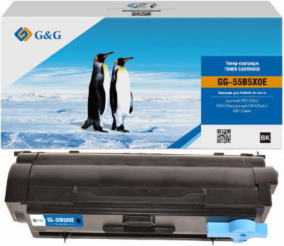 Картридж лазерный G&G GG-55B5X0E 55B5X00/55B5X0E черный (20000стр.) для Lexmark MS431dn/MS431dw/MX431adn/MX431adw