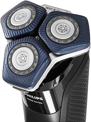 Бритва роторная Philips Series 7000 S7886/35 реж.эл.:3 питан.:аккум. черный/синий