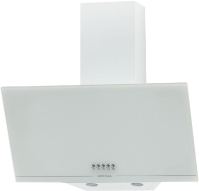 Вытяжка каминная Krona Jina 600 PB белый управление: кнопочное (1 мотор)