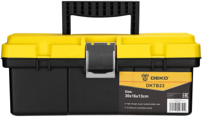 Ящик для инструментов Deko DKTB23 1отд. 4карм. желтый/черный (065-0828)