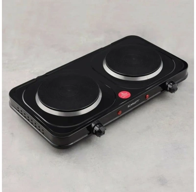 Плита Электрическая Scarlett SC-HP700S32 черный чугун (настольная)