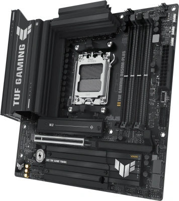 Материнская плата Asus TUF GAMING B850M-PLUS SocketAM5 AMD B850 4xDDR5 mATX AC`97 8ch(7.1) 2.5Gg RAID+HDMI+DP