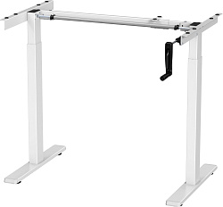 Подстолье Cactus CS-MDF-WT белый черный каркас белый 133x72x60см
