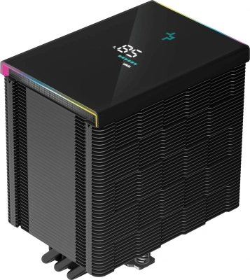 Устройство охлаждения(кулер) Deepcool AK500 Digital Soc-AM5/AM4/1200/1700/1851 черный 4-pin 25.9-28dB Al+Cu LCD 240W 1291gr Ret (R-AK500-BKADMN-G)