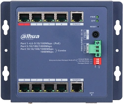 Коммутатор Dahua DH-CHS4110-8ET-90-F 8x100Мбит/с 1x1Гбит/с управляемый