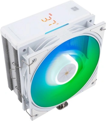 Устройство охлаждения(кулер) Thermalright Assassin X 120 R Digital ARGB Soc-AM5/AM4/1200/1700/1851 белый 4-pin 29.8dB Al+Cu LCD Ret (AX120-R-DIGITAL-WH-ARGB)