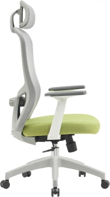 Кресло Cactus CS-GMC515-GYGN серый сиденье салатовый сетка/ткань с подголов. крестов. пластик пластик серый