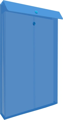 Конверт на кнопке Бюрократ -PK870 A4 вертик. расшир. пластик 0.18мм ассорти