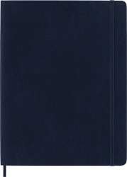 Блокнот Moleskine CLASSIC SOFT QP621B20 XLarge 190х250мм 192стр. линейка мягкая обложка синий сапфир