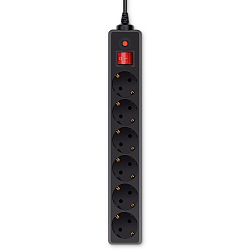 Сетевой фильтр Buro 600SH-16-5-B 5м (6 розеток) черный (коробка)