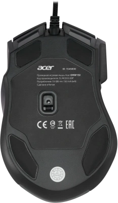 Мышь Acer OMW150 черный оптическая 4800dpi USB 8but (ZL.MCEEE.00P)
