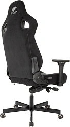 Кресло игровое Knight Hunter черный Alfa Black искусственная замша крестов. металл