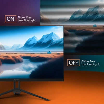 Монитор SunWind 27" SUN-M27BA108 черный IPS 3ms 16:9 HDMI матовая 280cd 178гр/178гр 2560x1440 144Hz G-Sync FreeSync DP QHD 4.2кг