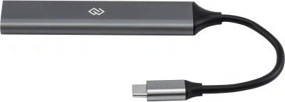Разветвитель USB-C Digma DHUB-5USB-AC-3.0 5порт. серебристый