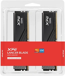 Память DDR5 2x16GB 6000MHz A-Data AX5U6000C3016G-DTLABBK XPG Lancer Blade RTL Gaming PC5-48000 CL30 DIMM ECC 288-pin 1.35В kit dual rank с радиатором Ret