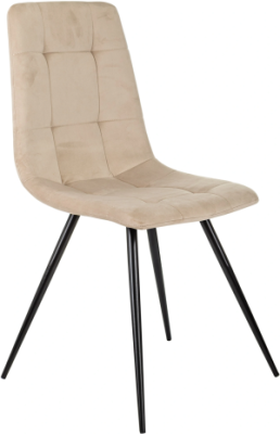 Стул для дома Бюрократ CH-K1 бежевый Holland 06 металл черный на ножках (CH-K1_1/HL07)
