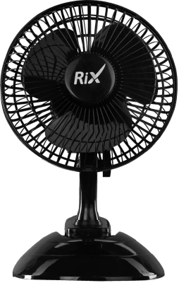 Вентилятор настольный RIX RDF-1500WB 15Вт скоростей:2 черный (упак.:1шт)