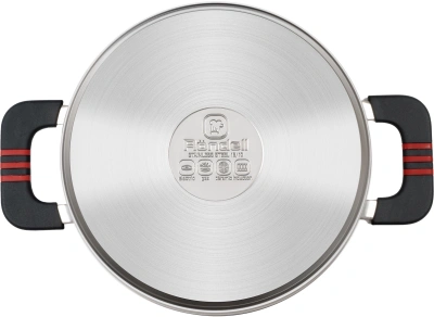 Кастрюля Rondell Stripes RDS-1636 1.2л. d=16см (с крышкой) стальной