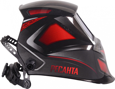 Маска сварщика Ресанта МС-7 филь.:хамел. см.экр.92x42мм черный/красный (65/101)