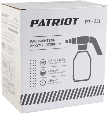 Опрыскиватель Patriot PT-2Li аккум. 2л оранжевый/черный (755302604)