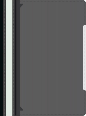 Папка-скоросшиватель Бюрократ -PS-K20BLCK A4 прозрач.верх.лист карм.на лиц.стор. пластик черный 0.12/0.16