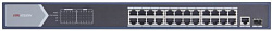 Коммутатор Hikvision DS-3E0526P-E 25x1Гбит/с 1SFP 24PoE+ 270W неуправляемый